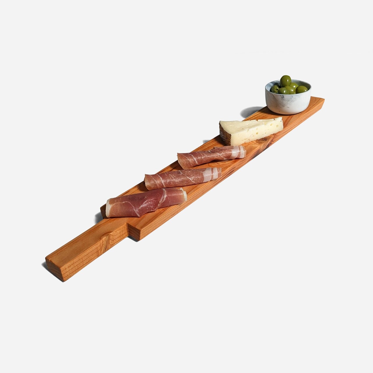 Edge Collections - 20" x 3" - Brown - Portable Charcuterie Board for Entertaining - 1 Piece